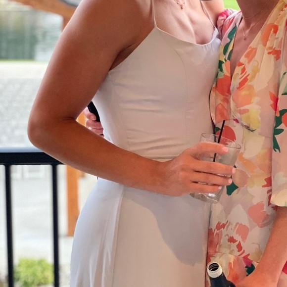 Mori Lee style #21559 in color Fog. Worn once - Picture 8 of 8